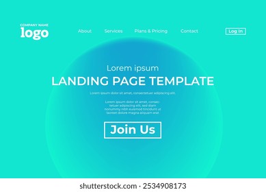 Abstract modern technology Landing page template, flowing line digital technology, smooth particle wave, big data techno design concept background wallpaper, Annual reports, flyer, poster, cover. EPS
