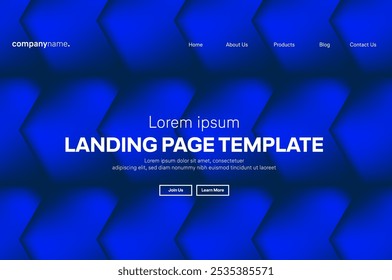 Abstract modern technology Landing page template, flowing line digital technology, smooth particle wave, big data techno design concept background wallpaper, Annual reports, flyer, poster, cover. EPS 