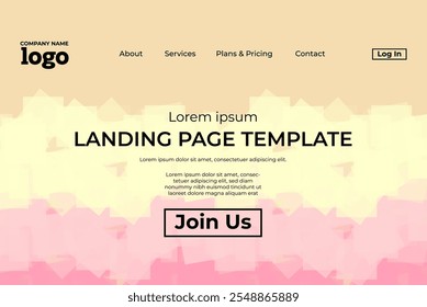 Abstract modern technology Landing page template, flowing line digital technology, smooth particle wave, big data techno design concept background wallpaper, Annual reports, flyer, poster, cover. EPS
