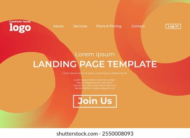 Abstract modern technology Landing page template, flowing line digital technology, smooth particle wave, big data techno design concept background wallpaper, Annual reports, flyer, poster, cover. EPS
