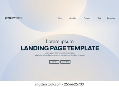 Abstract modern technology Landing page template, flowing line digital technology, smooth particle wave, big data techno design concept background wallpaper, Annual reports, flyer, poster, cover. EPS 