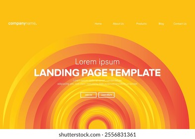 Abstract modern technology Landing page template, flowing line digital technology, smooth particle wave, big data techno design concept background wallpaper, Annual reports, flyer, poster, cover. EPS 