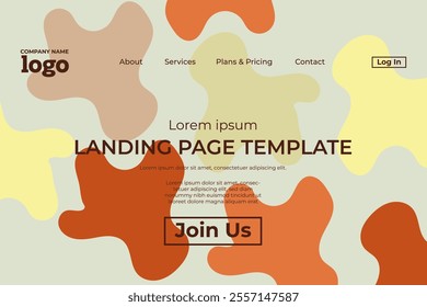 Abstract modern technology Landing page template, flowing line digital technology, smooth particle wave, big data techno design concept background wallpaper, Annual reports, flyer, poster, cover. EPS
