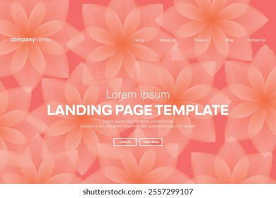 Abstract modern technology Landing page template, flowing line digital technology, smooth particle wave, big data techno design concept background wallpaper, Annual reports, flyer, poster, cover. EPS 