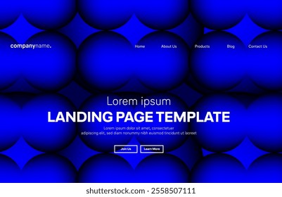 Abstract modern technology Landing page template, flowing line digital technology, smooth particle wave, big data techno design concept background wallpaper, Annual reports, flyer, poster, cover. EPS 