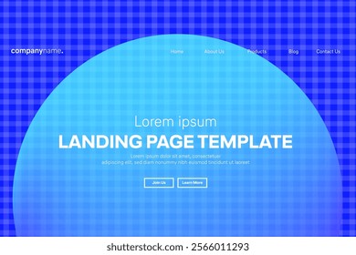 Abstract modern technology Landing page template, flowing line digital technology, smooth particle wave, big data techno design concept background wallpaper, Annual reports, flyer, poster, cover. EPS