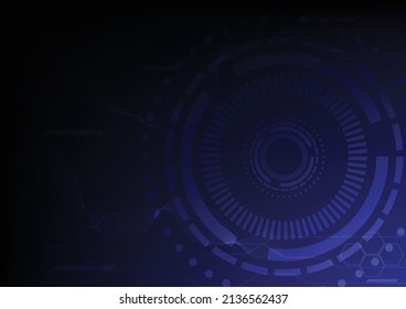 Resumen de los antecedentes científicos de la tecnología moderna tono azul
