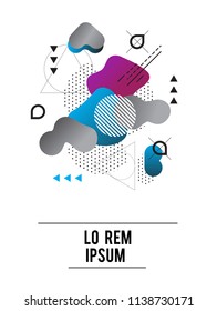 ABSTRACT MODERN TEMPLATE BACKGROUND. GEOMETRIC ELEMENT. DIVERSE PATTERN