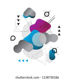 ABSTRACT MODERN TEMPLATE BACKGROUND. GEOMETRIC ELEMENT. DIVERSE PATTERN
