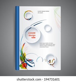 Abstract modern template book cover