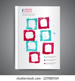 Abstract modern template book cover