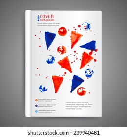 Abstract modern template book cover