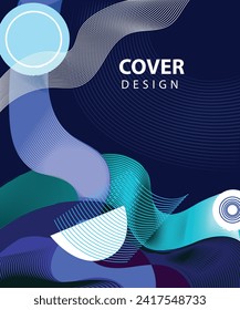 Abstract modern template book cover
