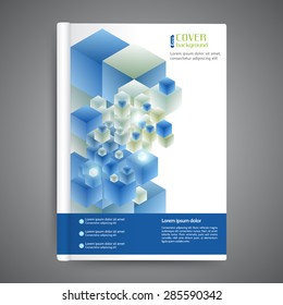 Abstract modern template book cover