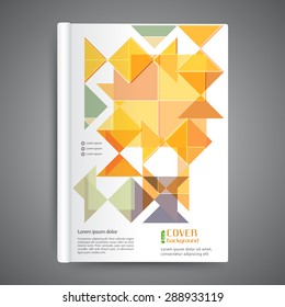 Abstract modern template book cover