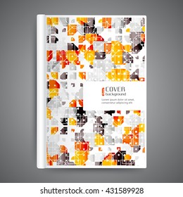 Abstract modern template book cover with geometric elements