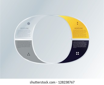 Abstract modern template. Icon for your company. Much space for your content. Elegant website icon. Fresh contrast colors.