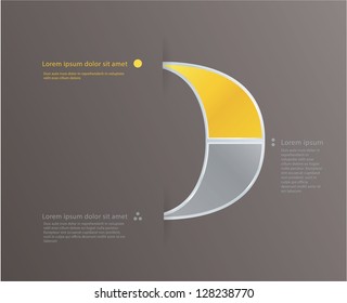 Abstract modern template. Icon for your company. Much space for your content. Elegant website icon. Fresh contrast colors.