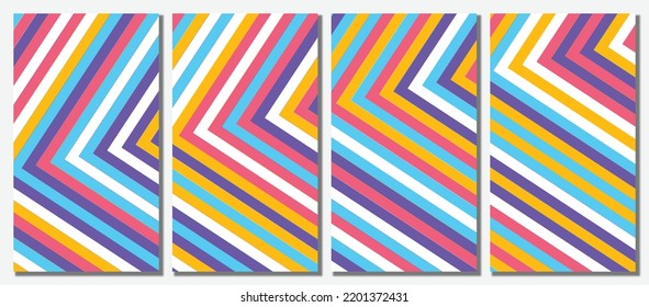 Abstract modern template set background. Vector illustration.
