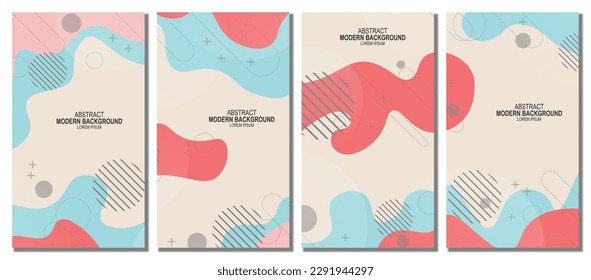 Abstract modern template set background. Abstract background.