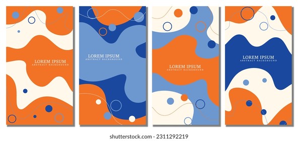 Resumen del fondo del conjunto de plantillas modernas. Antecedentes abstractos. Diseño de ilustración vectorial.
