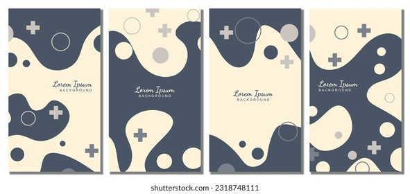 Abstract modern template set background. Abstract background. Vector illustration.