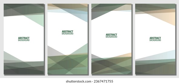 Abstract modern template set background. Vector illustration.