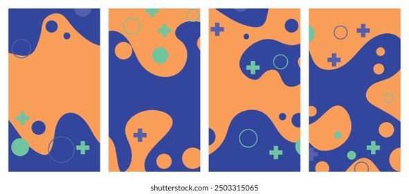 Abstract modern template set background. Abstract background. Vector illustration design.