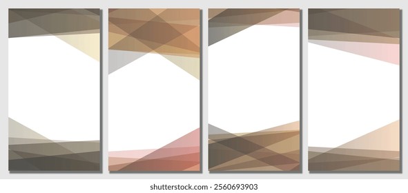Abstract modern template set background. Vector illustration.