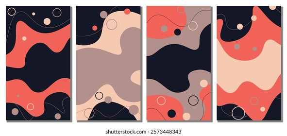 Abstract modern template set background. Abstract background. Vector illustration design.