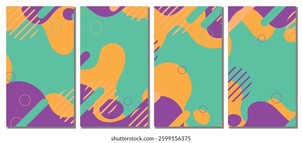 Abstract modern template set background. Abstract background. Vector illustration background. 