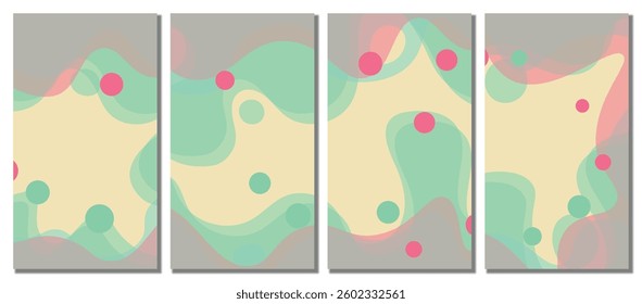Abstract modern template set background. Abstract background. Vector illustration background. 