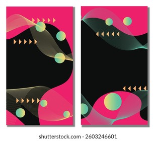 Abstract modern template set background. Abstract background. Vector illustration background. 
