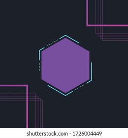 Abstract Modern template for social media banner. vector background.