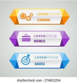 Abstract Modern template vector  banner infographics.