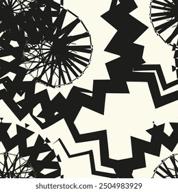 Abstrakte moderne strukturierte Hintergrund Formen. Zigzag-Motiv. Nahtloses Muster.