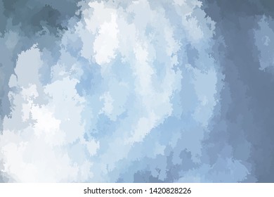 Abstract modern textured vector background, horizontal format. Digitally generated contemporary wallpaper. Light blue pastel backdrop.