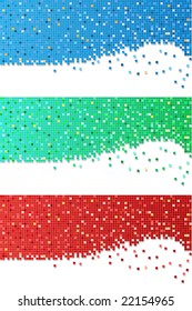 abstract modern three colors vector backdrop