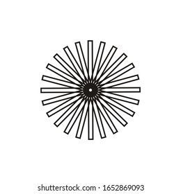 Abstract modern tire logo vector design illustration 