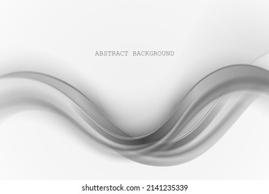 Abstract modern transparent gray certificate design with swoosh speed lines.