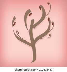 abstract modern tree