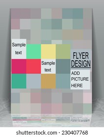 Abstract modern trendy design flyer business, EPS10 - vector graphics.