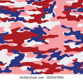 Abstract Modern and trendy military seamless camouflage pattern background.