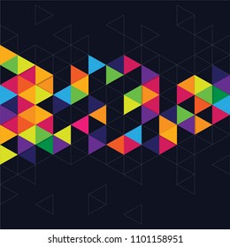 Abstract Modern triangle Background
