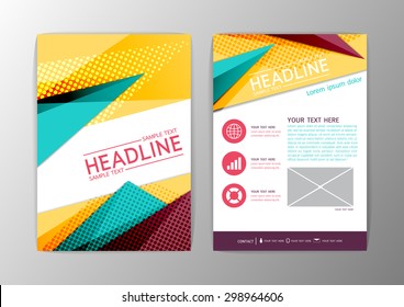 Abstract Modern Triangle design, Brochure background, Flyer template layout-vector illustration