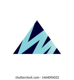 abstract modern triangle design vector icon symbol