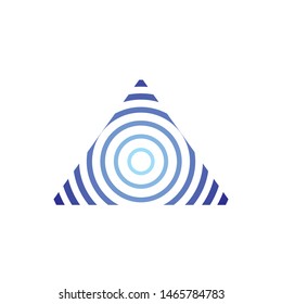 Abstract Modern triangle design vector icon logo symbol