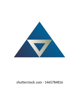 Abstract Modern triangle design vector icon logo symbol