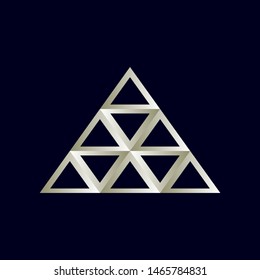 Abstract Modern triangle design vector icon logo symbol