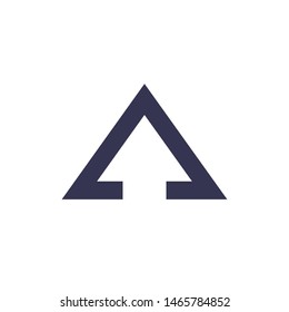 Abstract Modern triangle design vector icon logo symbol